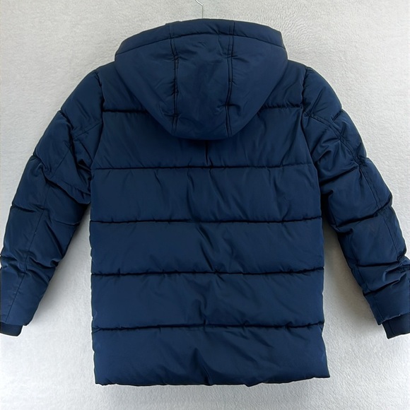 Member’s Mark Ultimate Snow Jacket Sz 5-6 Navy Quilted Puffer Hood Thick Warm - Picture 6 of 13